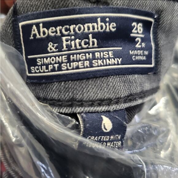 ABERCROMBIE & FITCH JEANS W26 2R SKINNY - Picture 5 of 5